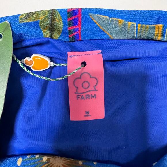 Farm Rio Macaw Tropical Print Beaded Bikini Set Size Small Top & Medium Bottom - Picture 16 of 16